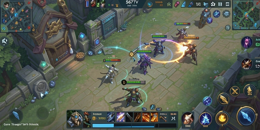 Tampilan seru gameplay strategis 567TV.