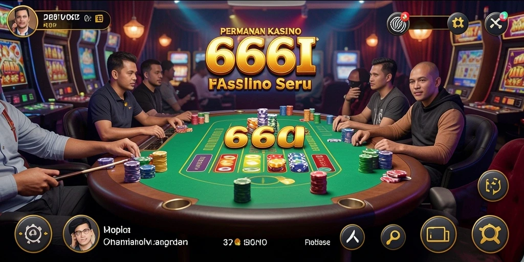 Tampilan gameplay Kasino yang menarik dalam 666I.