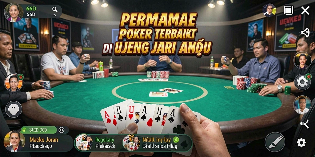 Gameplay seru dan menegangkan di aplikasi Poker 66D.