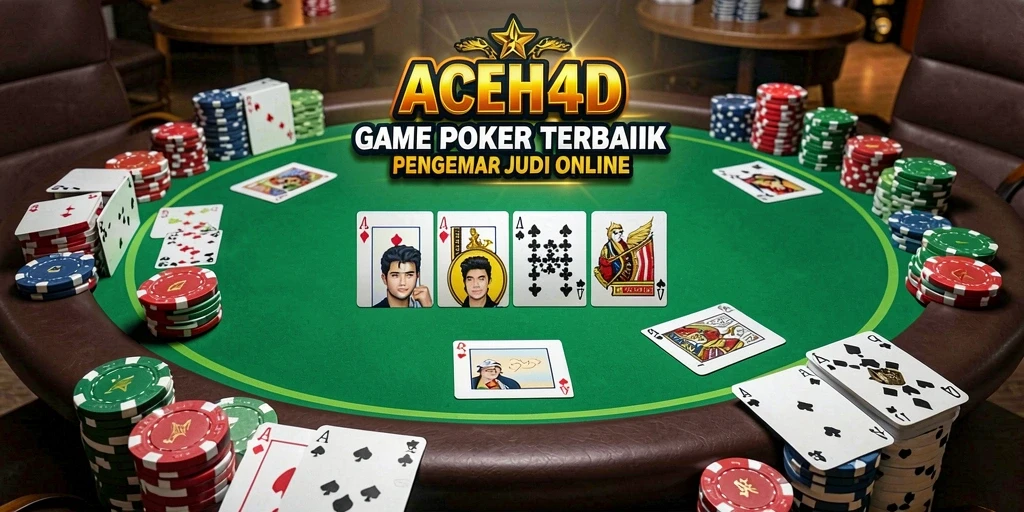 Tampilan gameplay Poker yang seru di ACEH4D.