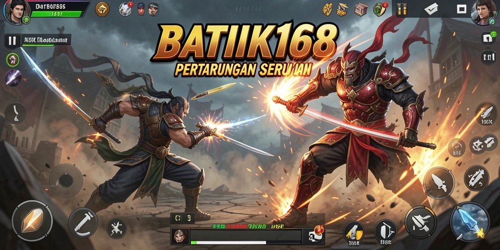 Tampilan gameplay seru dan penuh aksi dari BATIK168.