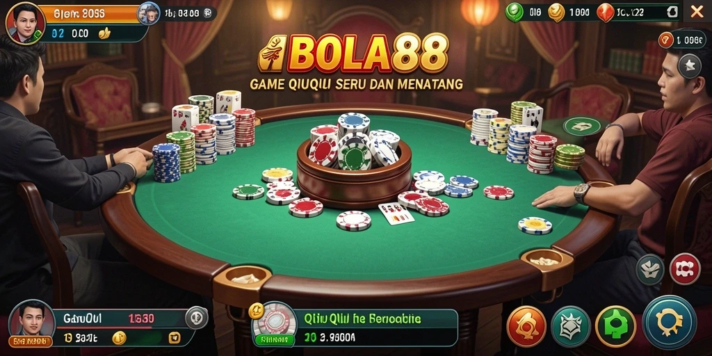 Screenshot gameplay seru dalam BOLA88 QiuQiu.