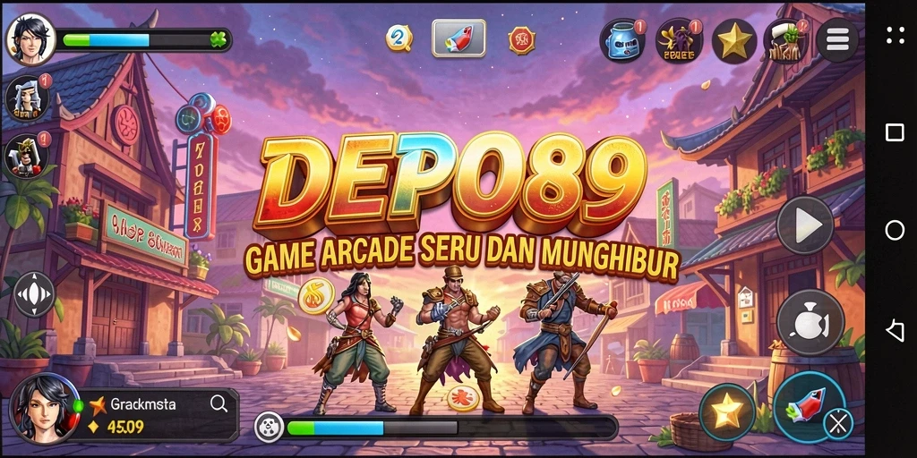 Tampilan gameplay seru DEPO89 dengan aksi Arcade mengasyikkan.