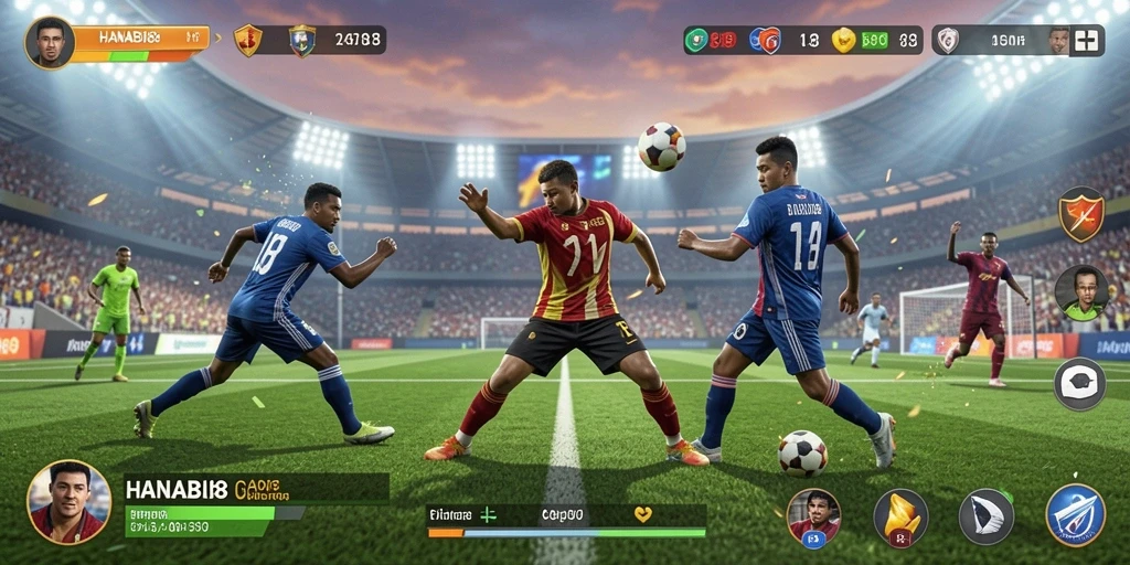 Tampilan gameplay HANABI88 yang mendebarkan saat pertandingan olahraga.