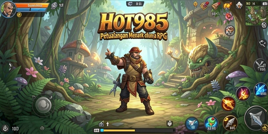 Tampilan aksi seru dari gameplay RPG HOT985 yang mendebarkan.