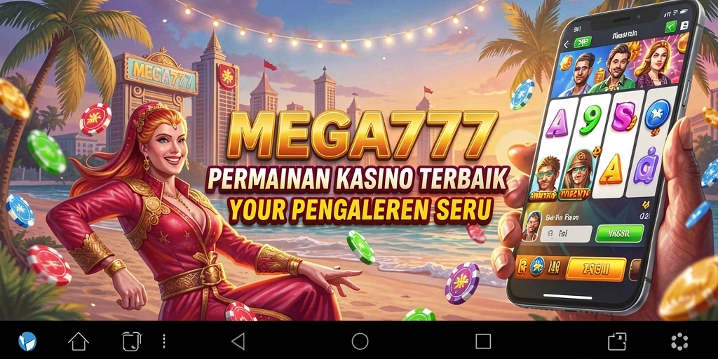 Tampilan menarik dari gameplay Kasino MEGA777 yang mengasyikkan.