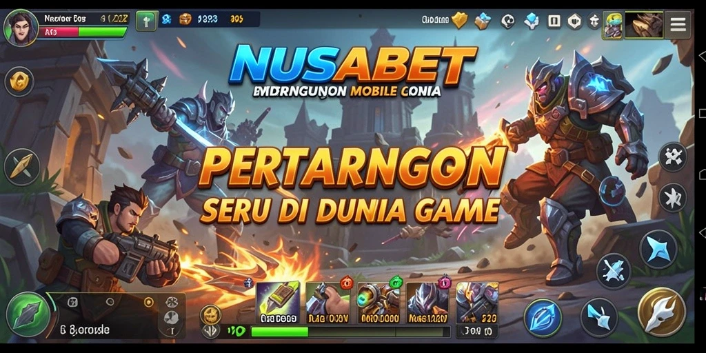 Screenshot NUSABET menampilkan pertarungan epik antara karakter yang kuat.
