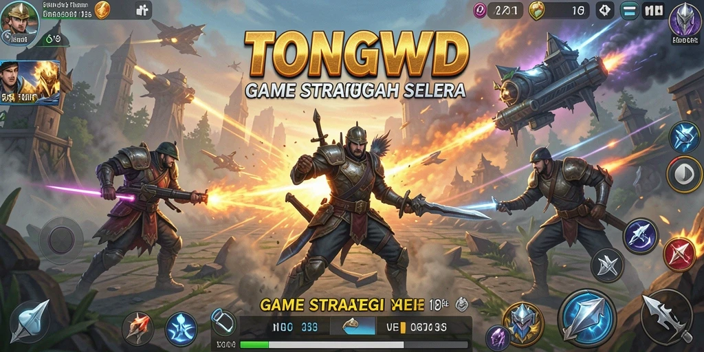 Screenshot gameplay TONGWD menampilkan adegan pertempuran yang mendebarkan