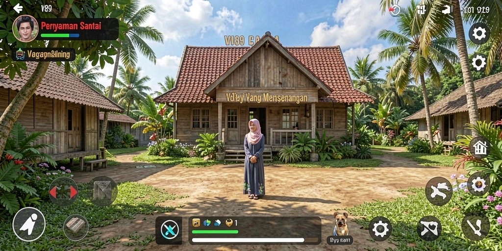 Screenshot gameplay V89 dengan grafik yang menawan dan interaksi seru.