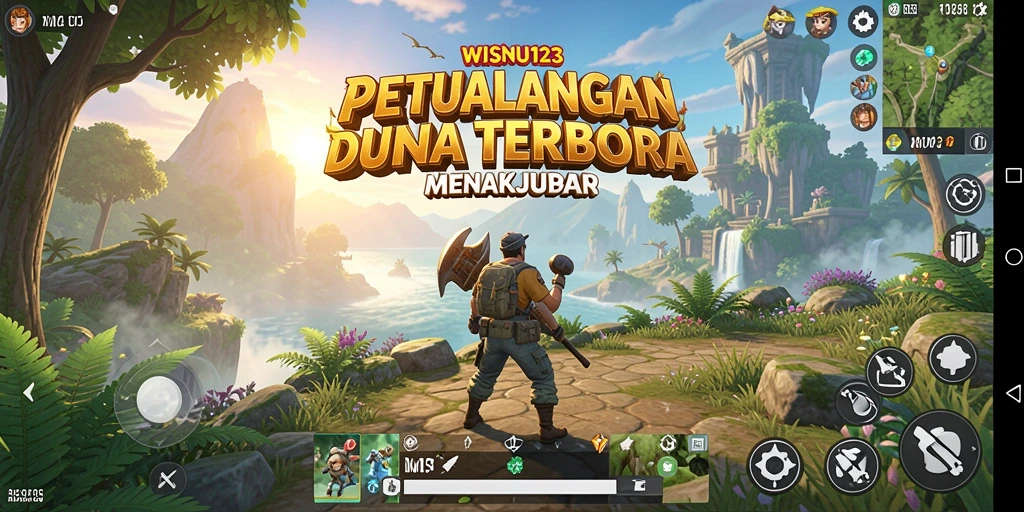 Penjelajahan dunia terbuka yang indah dan menantang di WISNU123.